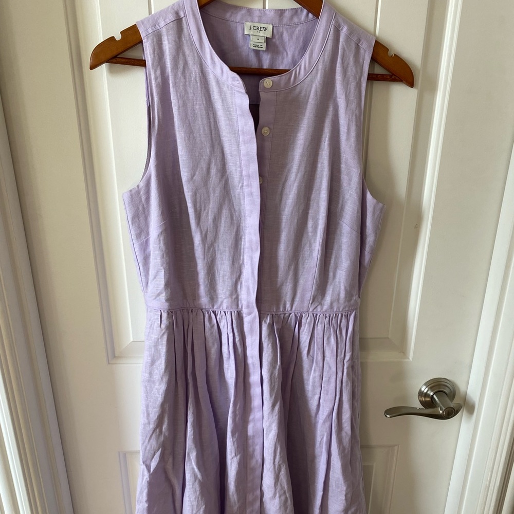 Purple Linen Dress